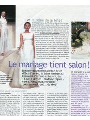 Illustration de l'article paru dans MADAME FIGARO, avril 2002