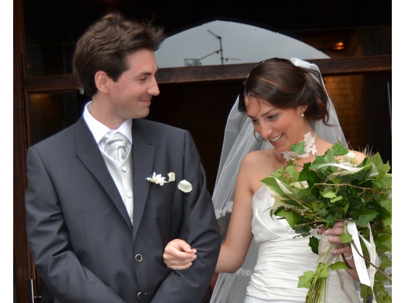 Illustration principale de Un mariage bio, une robe en lin bio.