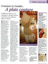 Illustration de l'article paru dans FEMINA, nov. 2011 spécial mariées