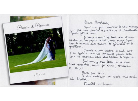 Robes de mariée Aurélie et Aymeric