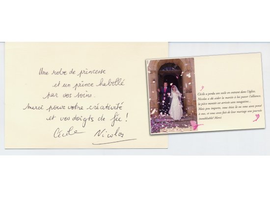 Robes de mariée Cécile et Nicolas
